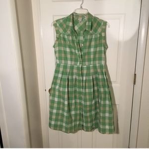 Vintage plaid country shirt dress